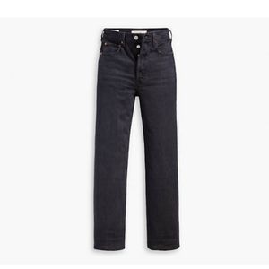 Levi's Ribcage Straight Ankle Jean Black Size 32
